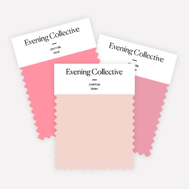 Evening Collective chiffon swatches